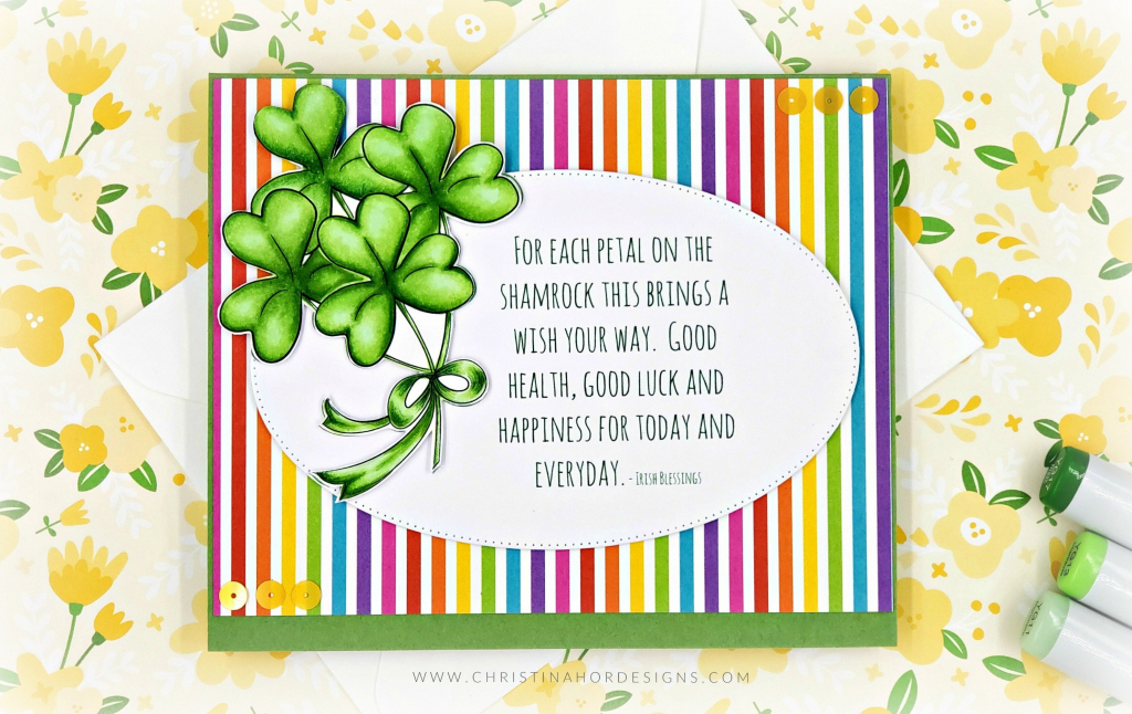 Shamrock Good Luck &amp;amp; Free Digital Download | Christina Hor Designs | Free Printable Good Luck Cards