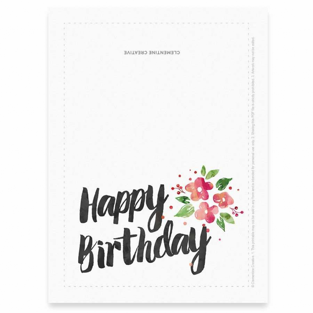 Simple Printable Birthday Cards - Hashtag Bg | Free Printable Birthday Cards For Her