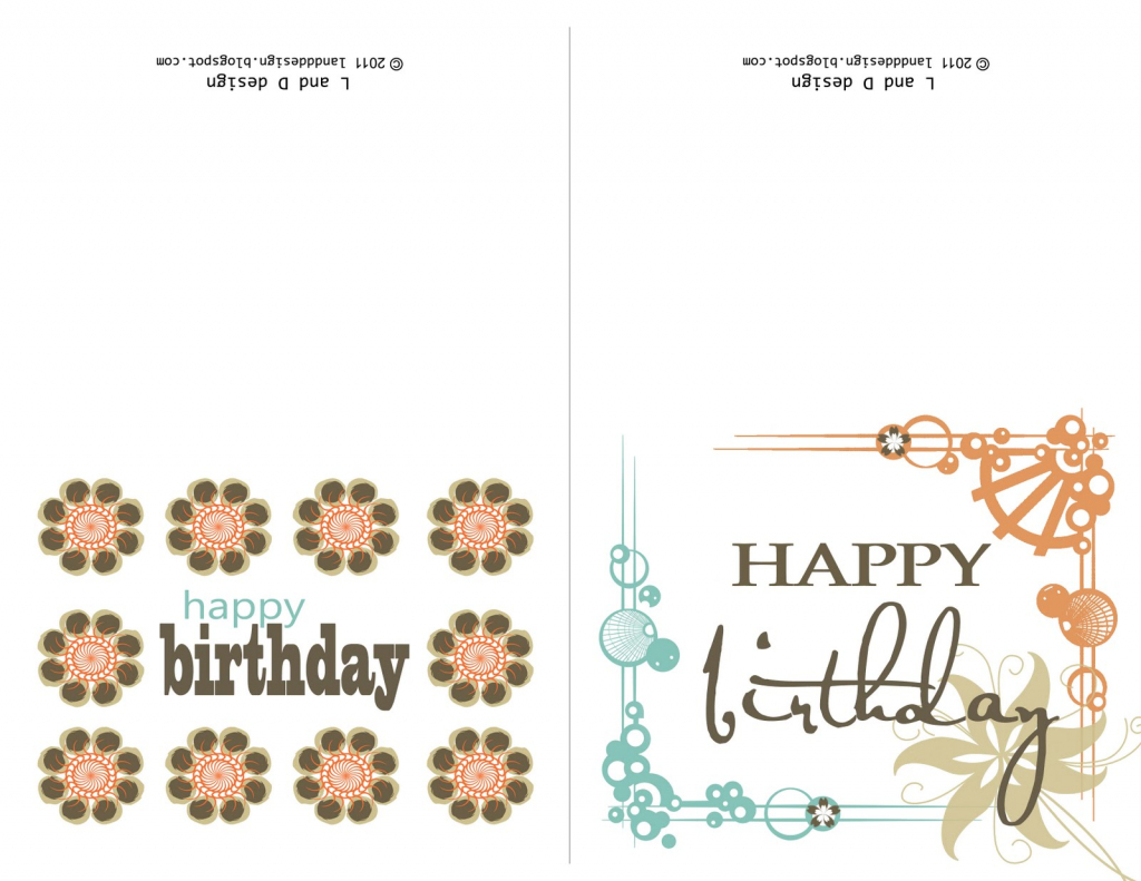 Small Printable Birthday Cards | Zwonzorg | Printable Birthday Cards For Dad