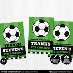 Soccer Favor Tags. Printable Thank You Cards. Favor Bag Tags. | Etsy | Free Printable Soccer Thank You Cards