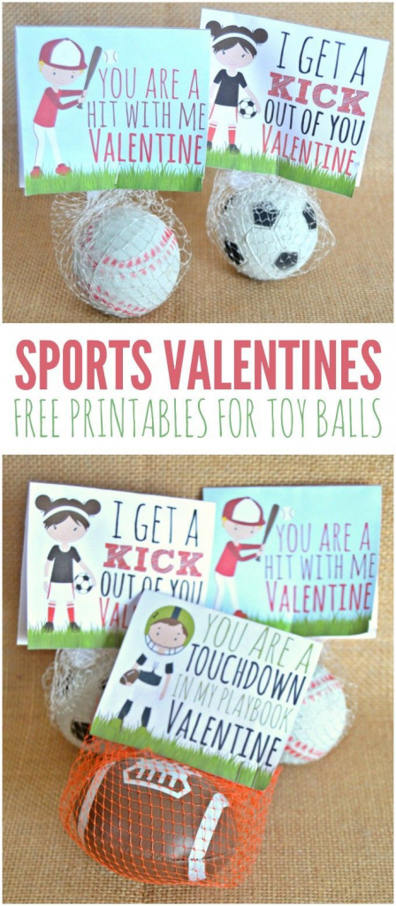 Sports Valentines Printables - Candy Free Valentine&amp;#039;s Day Ideas | Free Printable Football Valentines Day Cards