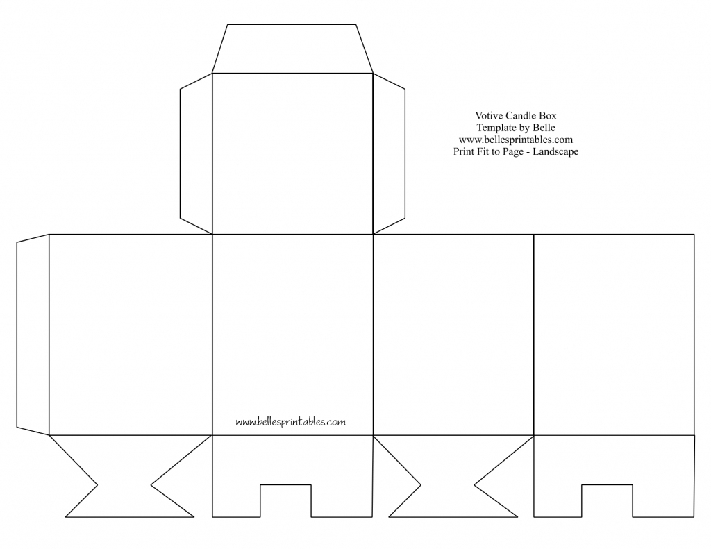 Square Box Template - Under.bergdorfbib.co | Gift Card Box Template Printable