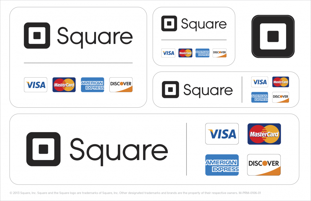 Square Stickers And Table Tents | Square Support Center - Us | Printable Credit Cards Accepted Sign