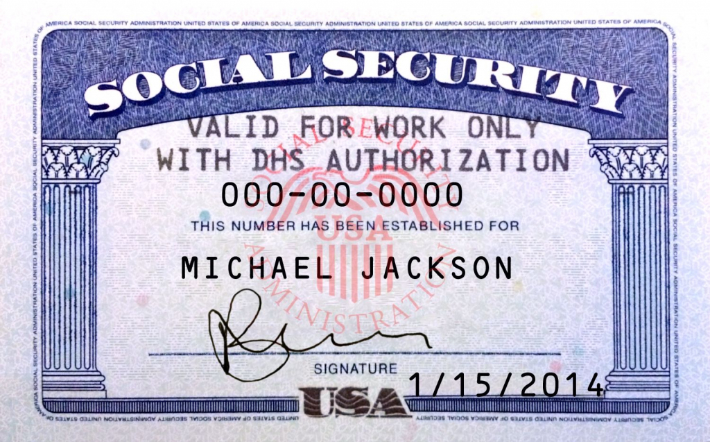 Printable Social Security Card Template Printable Card Free
