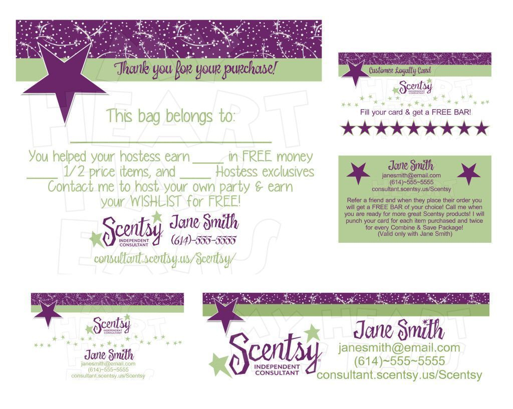 Free Printable Scentsy Business Cards Printable Card Free