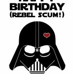 Star Wars Funny Birthday Card Diy Printable | Etsy | Star Wars Birthday Card Printable