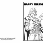 Star Wars Happy Birthday Card Coloring Pages | Projects To Try | Star Wars Birthday Card Printable