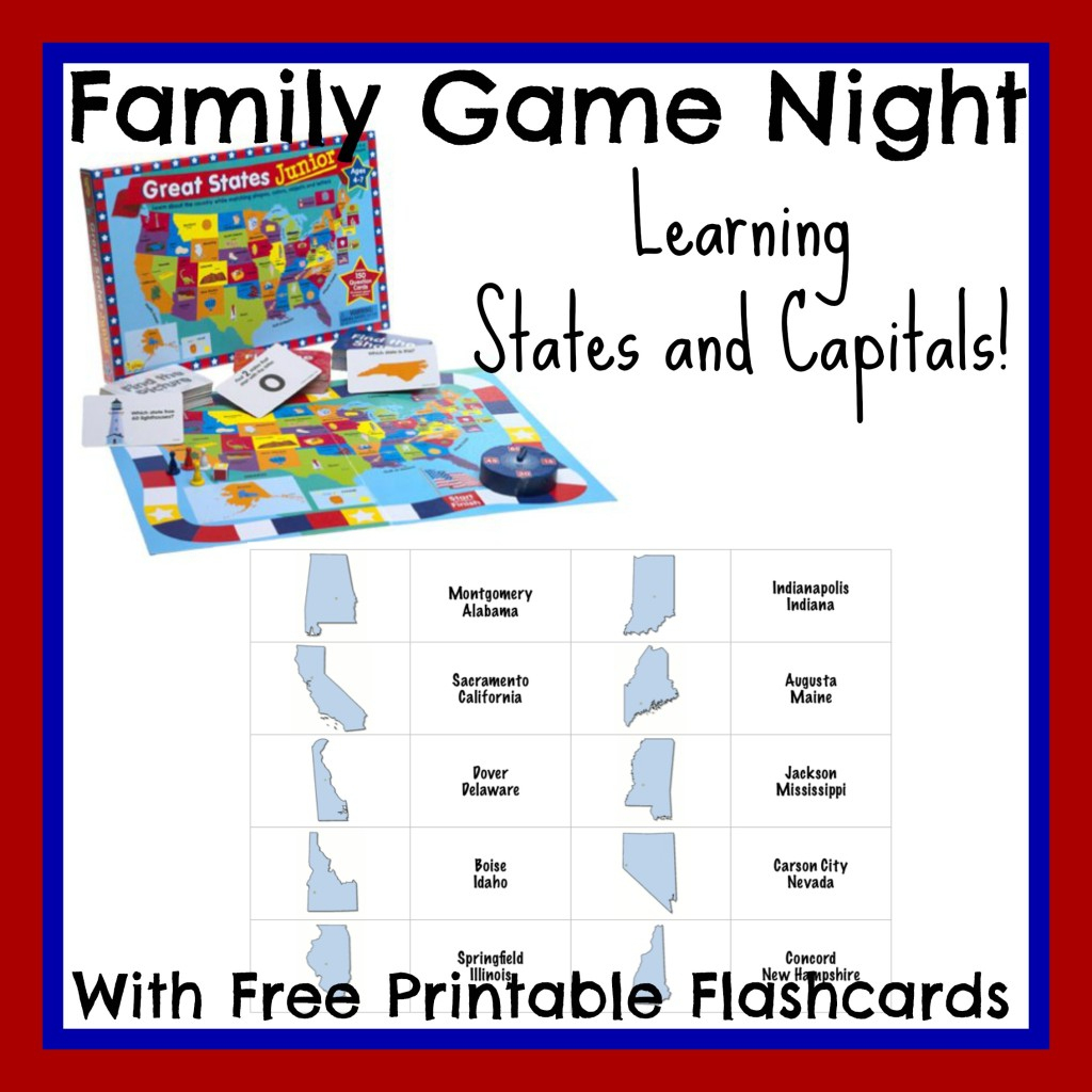 States And Capitals Flash Cards Printable - Printable Cards | State Capitals Flash Cards Printable