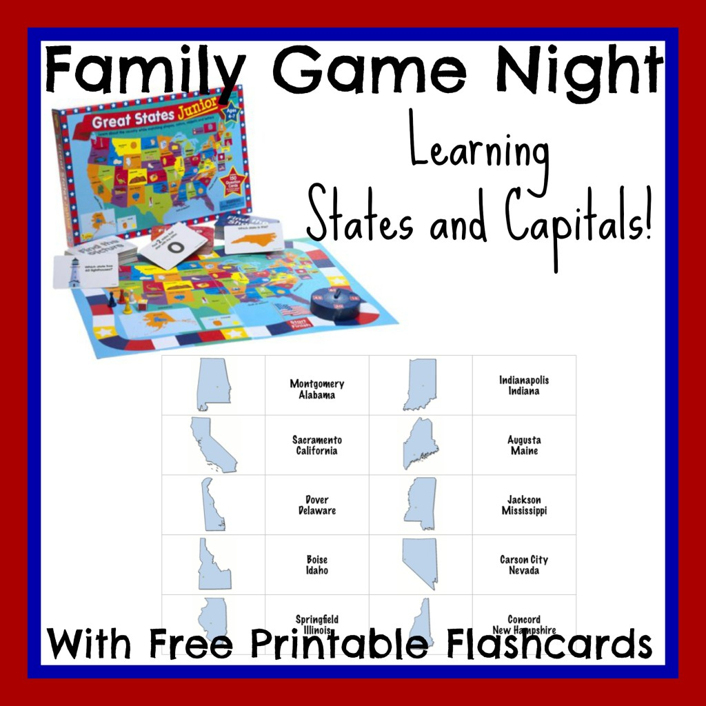 States And Capitals Flash Cards Printable - Printable Cards | States And Capitals Flash Cards Printable