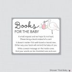 Stork Baby Shower Bring A Book Instead Of A Card Invitation Mobile | Please Bring A Book Instead Of A Card Printable