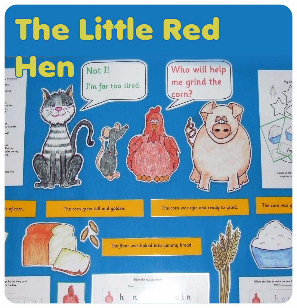 Story Resources - Primary Resources - The Little Red Hen | Wowhow | Little Red Hen Sequencing Cards Printable