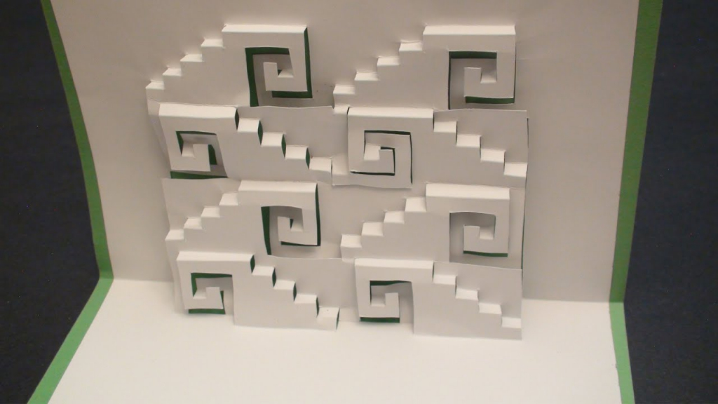 Swirly Steps Pop Up Card Kirgami | Free Template! - Youtube | Free Printable Kirigami Pop Up Card Patterns