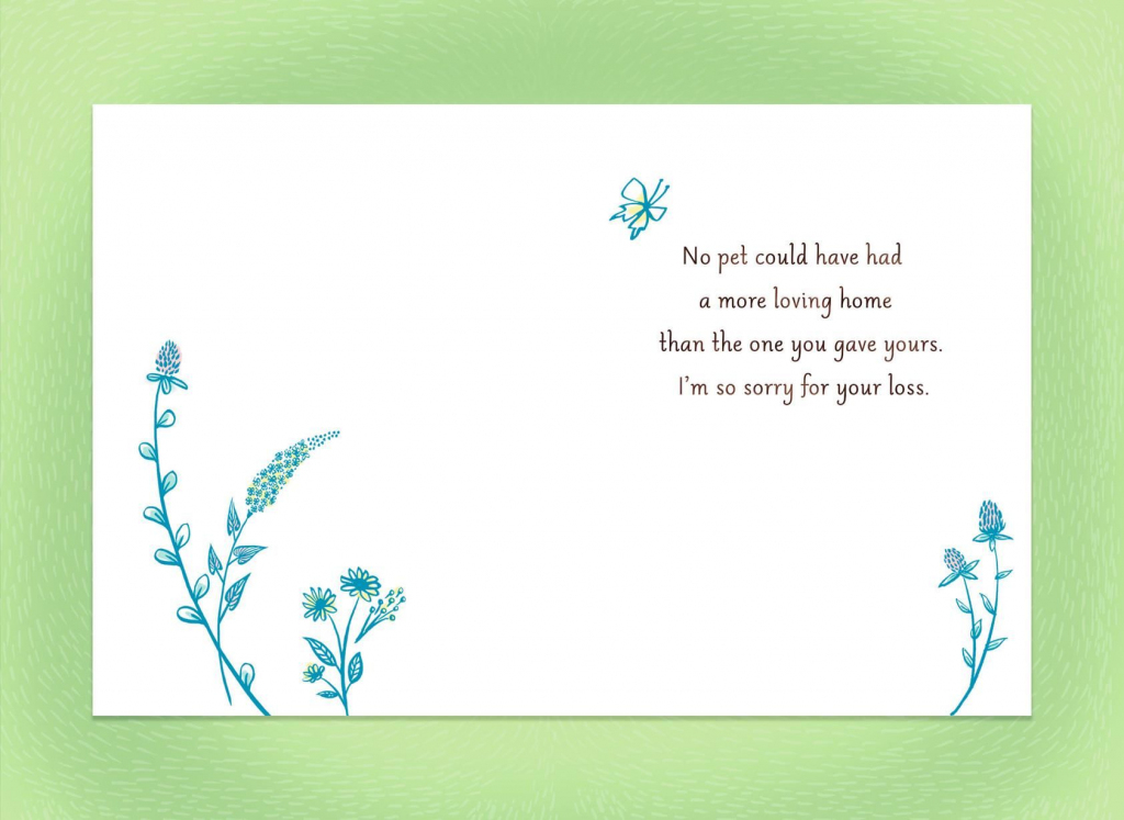 Sympathy Card For Loss Of Pet - Kleo.bergdorfbib.co | Free Printable Sympathy Cards For Dogs