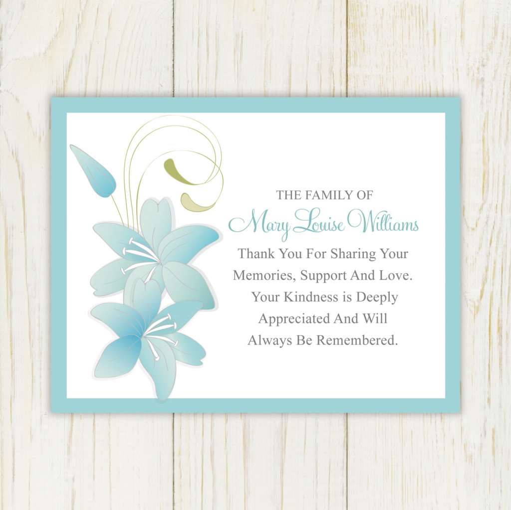 Sympathy Card Templates - Under.bergdorfbib.co | Thank You Sympathy Cards Free Printable