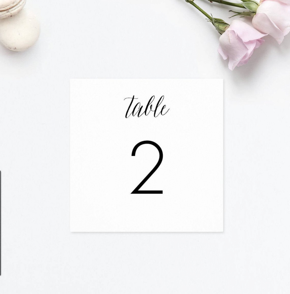 Printable Table Number Cards Printable Card Free