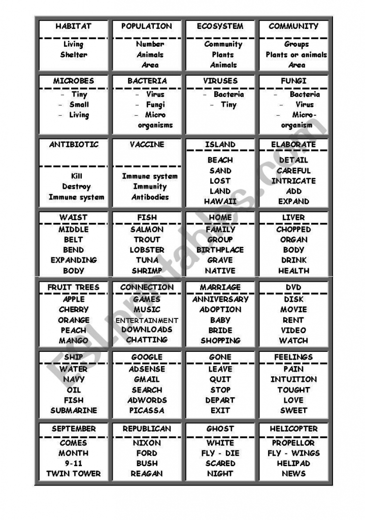 taboo game cards printable pdf printable card free