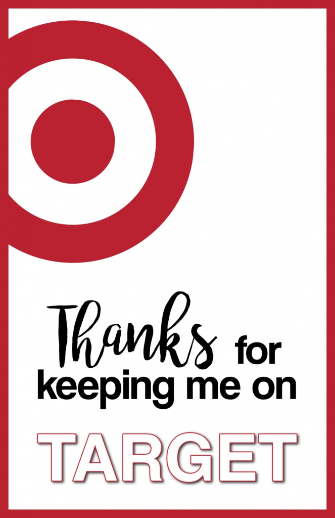 Target Thank You Cards Free Printable | Gifts | Teacher Appreciation | Printable Target Gift Card