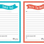 Teacher Appreciation Week – Free Printable “Thank You” Notes | Thank You Card To Teacher Printable
