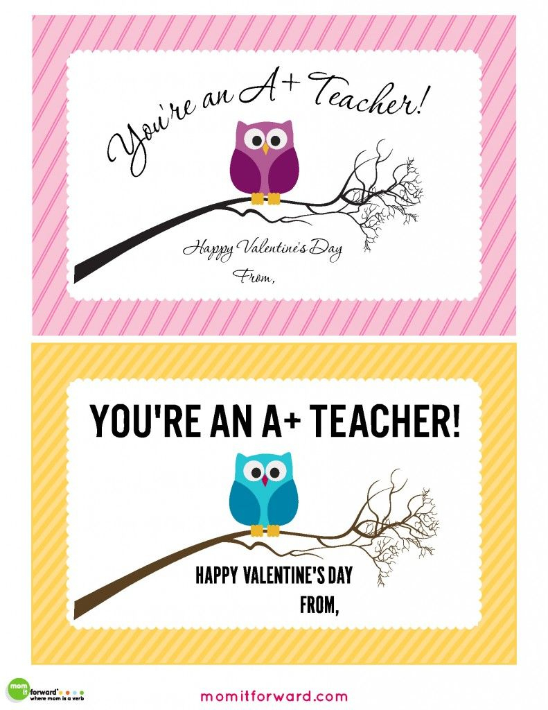 Teacher Valentines Day Cards Printable | Gifts | Teacher Valentine | Printable Valentine Cards For Teachers