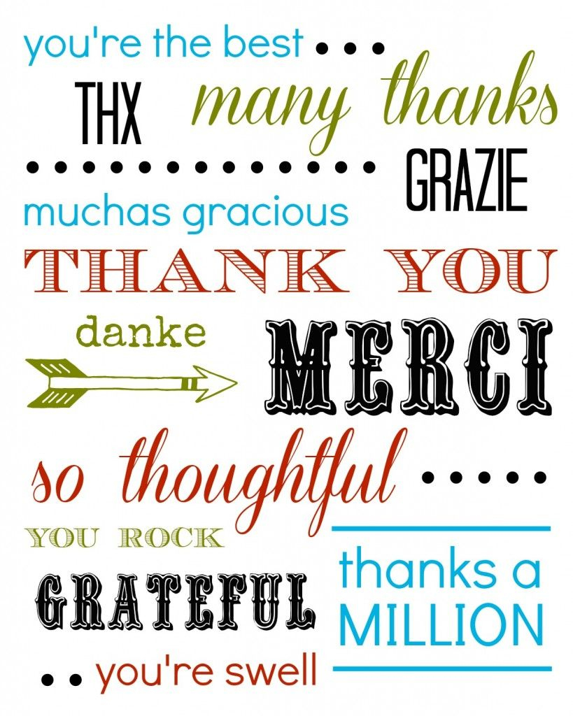 Thank You Card Free Printable | Printables | Printable Thank You | Free Printable Snap Cards