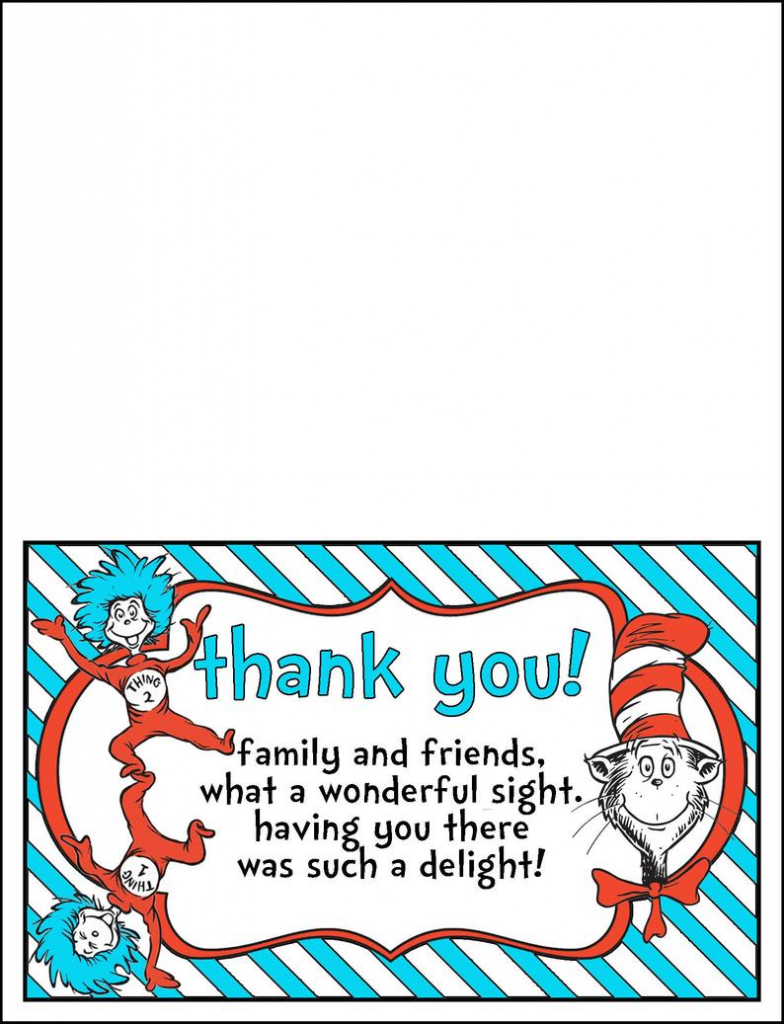 Printable Dr Seuss Thank You Cards Printable Card Free