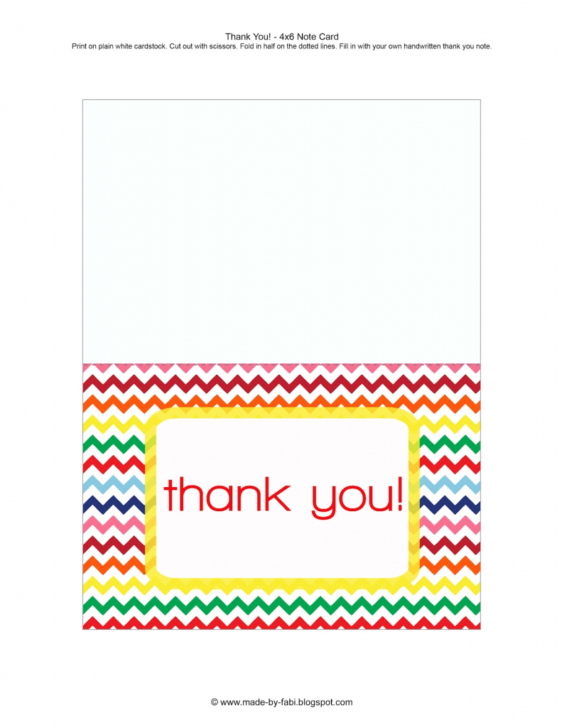Thank You Cards Printable - Under.bergdorfbib.co | Free Printable Thank You Cards