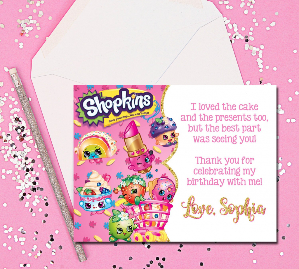 Thank You Cards Shopkins Thank You Cards Shopkins Thank You | Etsy | Free Printable Shopkins Thank You Cards