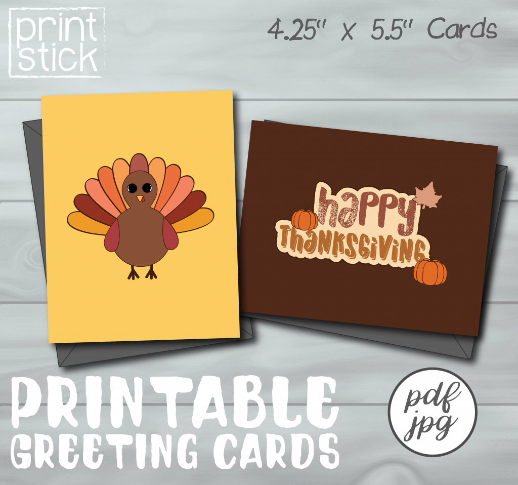 Thanksgiving Card Printable Greeting Card | Etsy | Thanksgiving Printable Greeting Cards