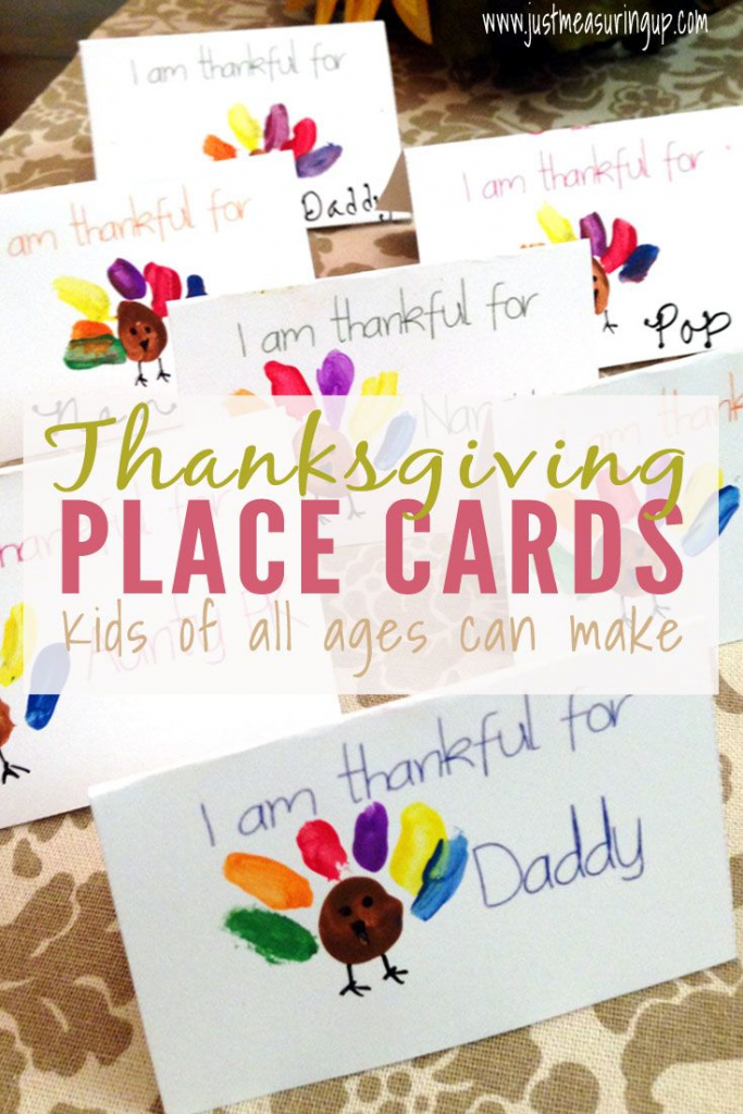 Thanksgiving Place Cards That Kids Can Make - Free Printable | Diy | Printable Table Name Cards For Thanksgiving