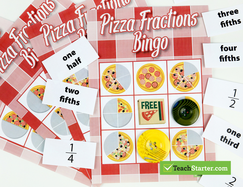 The 10 Best Primary School Classroom Bingo Games! - Fraction Bingo | Fraction Bingo Cards Printable Free