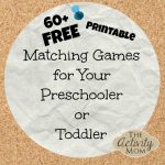 The Activity Mom   Free Printable Matching Games | Free Printable Matching Cards