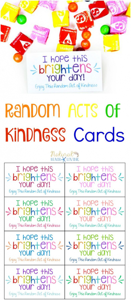 The Best Random Acts Of Kindness Printable Cards Free | Natural | Free Printable Kindness Cards
