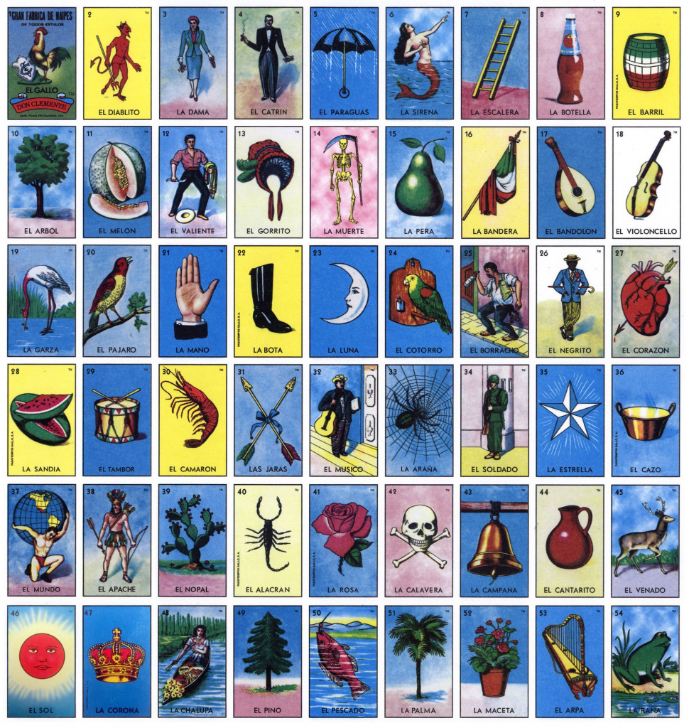 The Classic Loteria Cards. Tm &amp;amp; © Don Clemente / Pasatiempos Gallo | Loteria Printable Cards Free