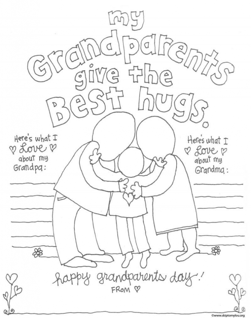 The Cutest Grandparents Day Coloring Pages | Free Printables | Grandparents Day Cards Printable