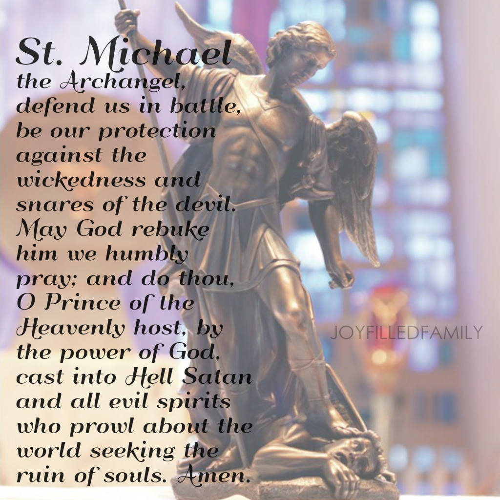 The Dedication Of St. Michael The Archangel | St Michael Prayer Card Printable
