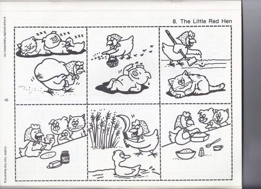 Little Red Hen Sequencing Cards Printable Printable Card Free