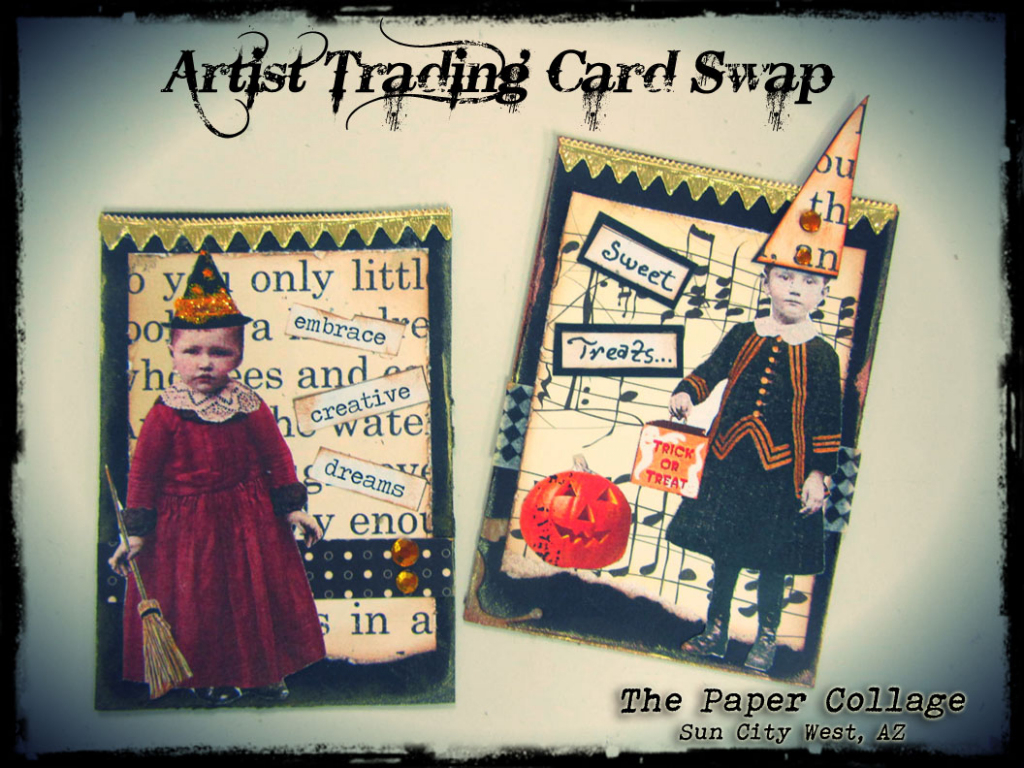 The Paper Collage: Artist Trading Card Swap | Printable Artist Trading Card Labels