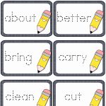 Third Grade Dolch Sight Words Tracing Flashcards | A To Z Teacher | 3Rd Grade Sight Words Flash Cards Printable