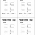This Is The Bunco Score Sheet Download Page. You Can Free Download | Printable Bunco Score Cards Free