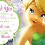 Tinkerbell Pixie Hollow Thank You Card. $8.00, Via Etsy. | Fairy | Printable Tinkerbell Thank You Cards