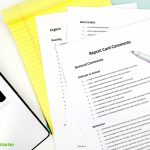 Tips And Ideas To Make Writing Report Card Comments Easier. | Free Printable Report Card Comments