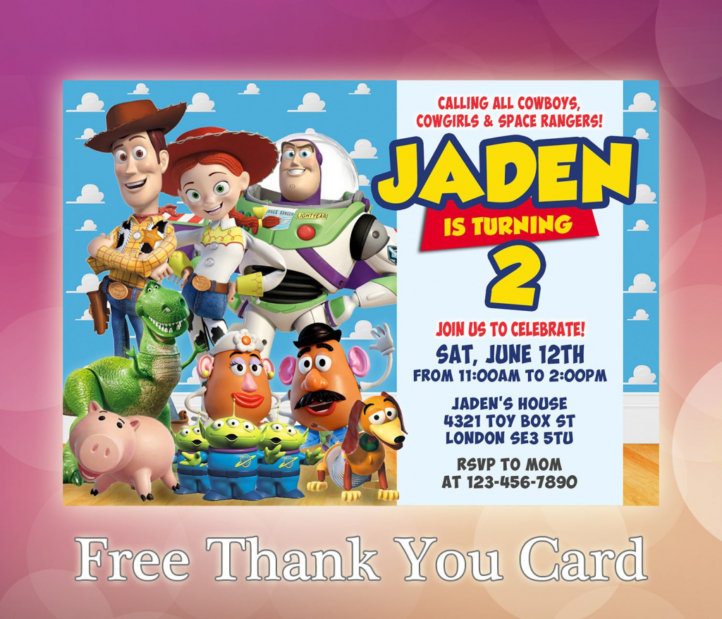 Toy Story Invitation / Toy Story Birthday Invitation / Toy | Etsy | Toy Story Birthday Card Printable Free