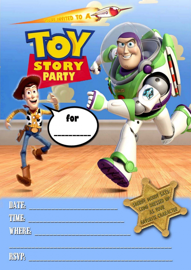 Toy Story Invitations Template Free - Under.bergdorfbib.co | Toy Story Birthday Card Printable Free