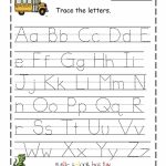 Tracing Cards Alphabet | Preschool Printables: Magic School Bus | Printable Alphabet Tracing Cards