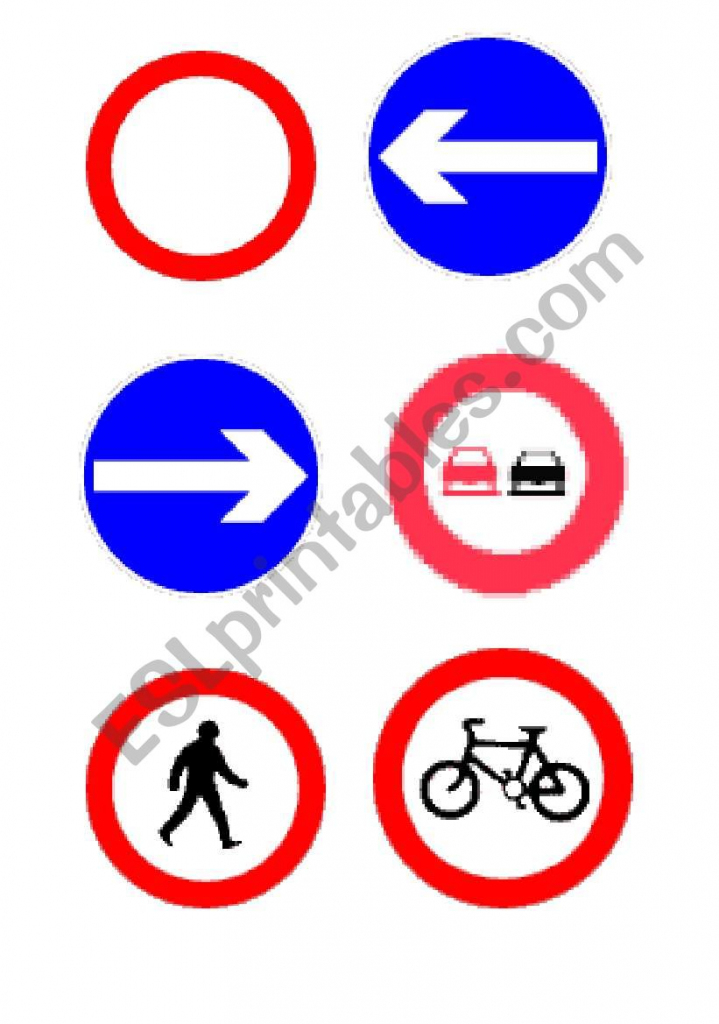 Printable Road Signs Flash Cards - Printable Card Free