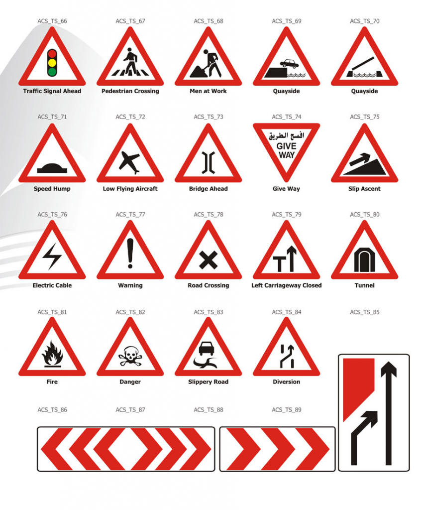 Printable Road Signs Flash Cards - Printable Card Free