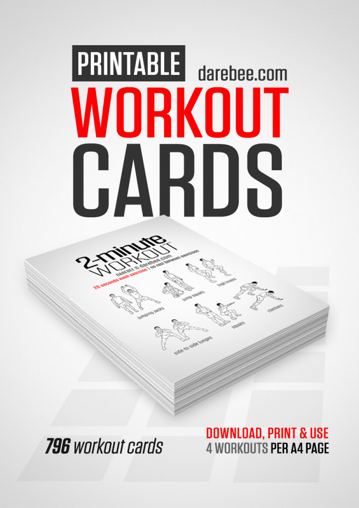 Travel Workout Cards | The Resistance Card Game Printable