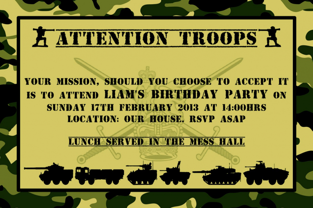 Army Birthday Cards Printable Printable Card Free