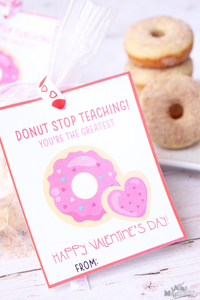 Valentine&amp;#039;s Cards + Treats For Teachers With Free Printable! - Six | Printable Valentine Cards For Teachers