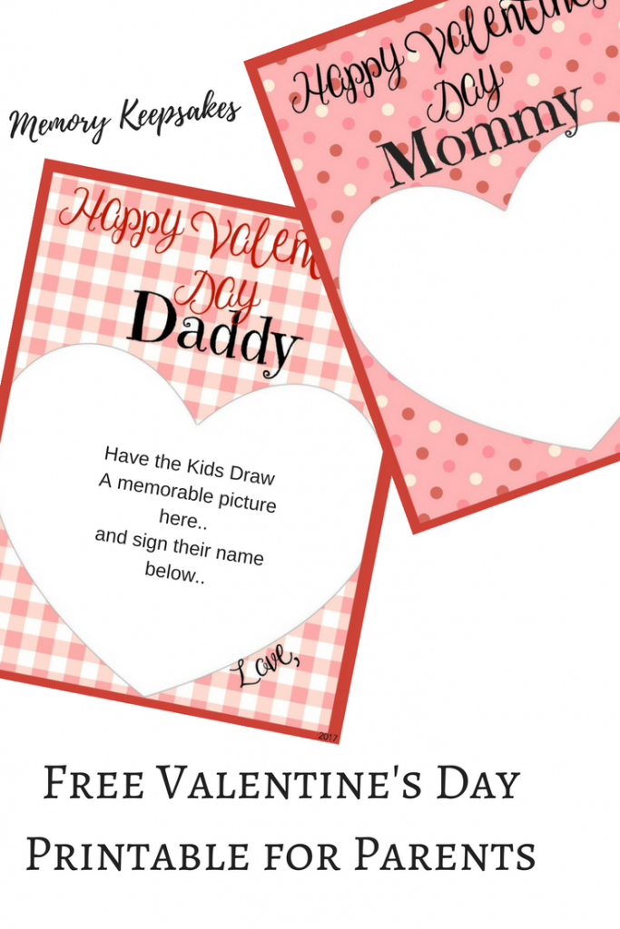 Valentine&amp;#039;s Day Memory Keepsake Printable Cards For Parents | Free Printable Valentines Day Cards For Parents